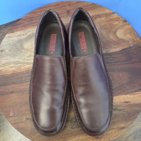 Pikolinos Loafer Slip-On Soft Supple Leather Rich Brown Men's EU 45 US 12 - Picture 6 of 11